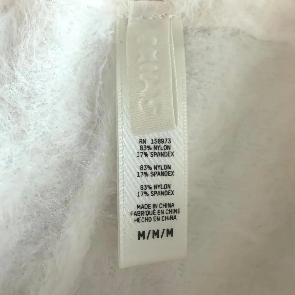 NWT SKIMS Feathery Intimates Hot Short Marble White Size M